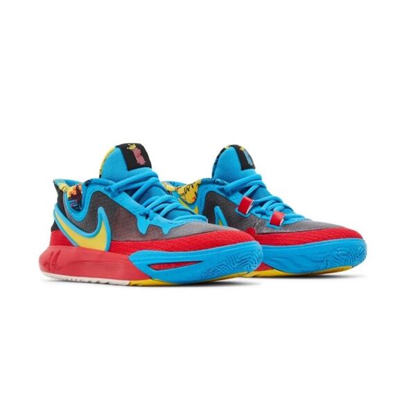 NIB! Nike Kyrie 8 GO SE GS Black Blue Tour Yellow Sneakers - Youth 7 / Women 8.5 - Picture 1 of 9